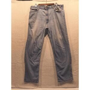 VTG 90s  Levi's 540 Jeans Mens 40x30 Orange Tab Light Wash Distressed Flex Denim